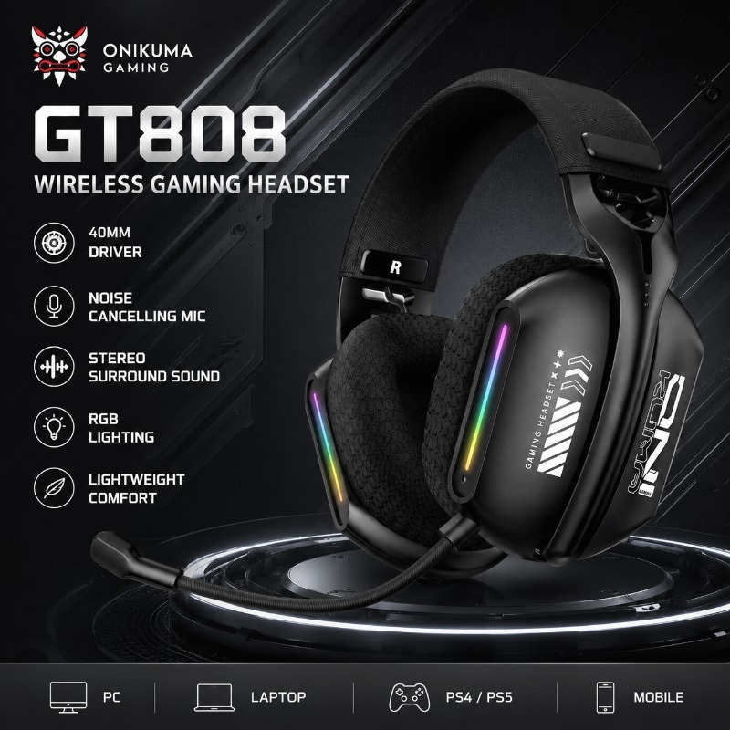 ONIKUMA GT808 Gaming Headset W - Nintendo Console Switch Lite review and price