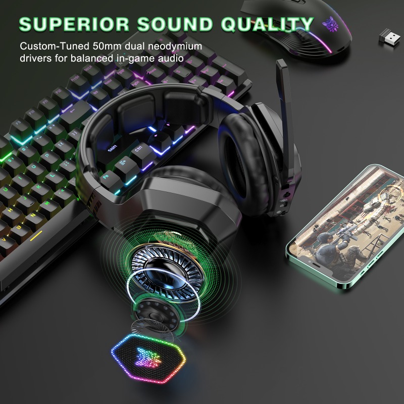 ONIKUMA B100 Wireless Gaming H - Gaming Console Apple review and price