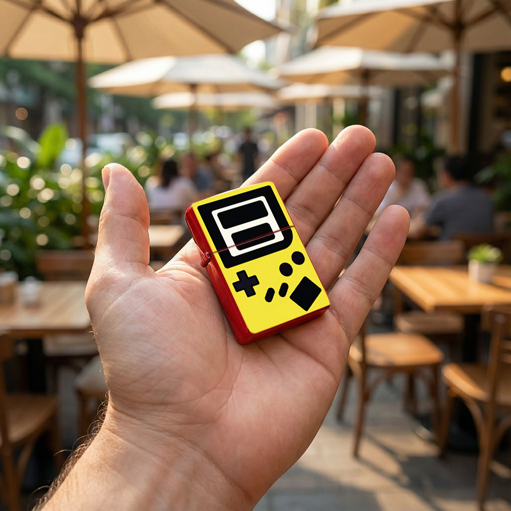 Retro gaming Flip Top Lighter  - Retro.Gaming Console Yellow review and price