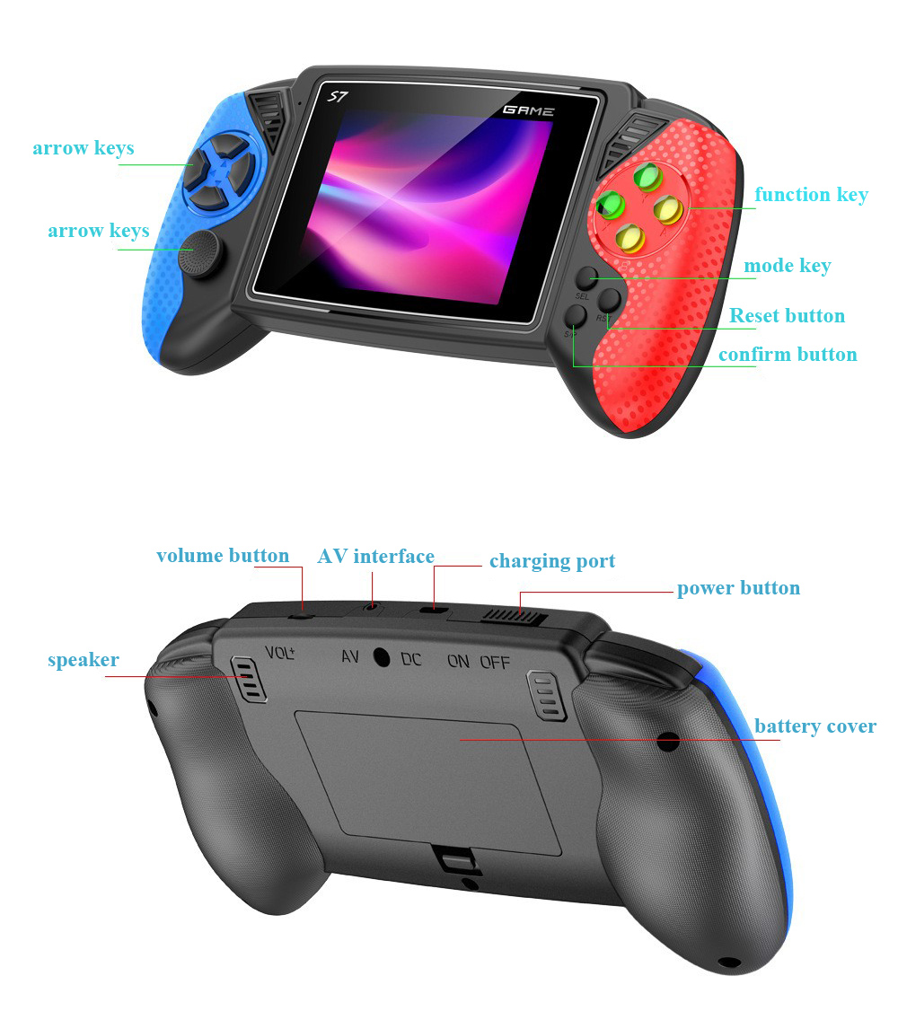 S7 Retro Handheld Game Console - Gaming Console Handheld Retro review and price