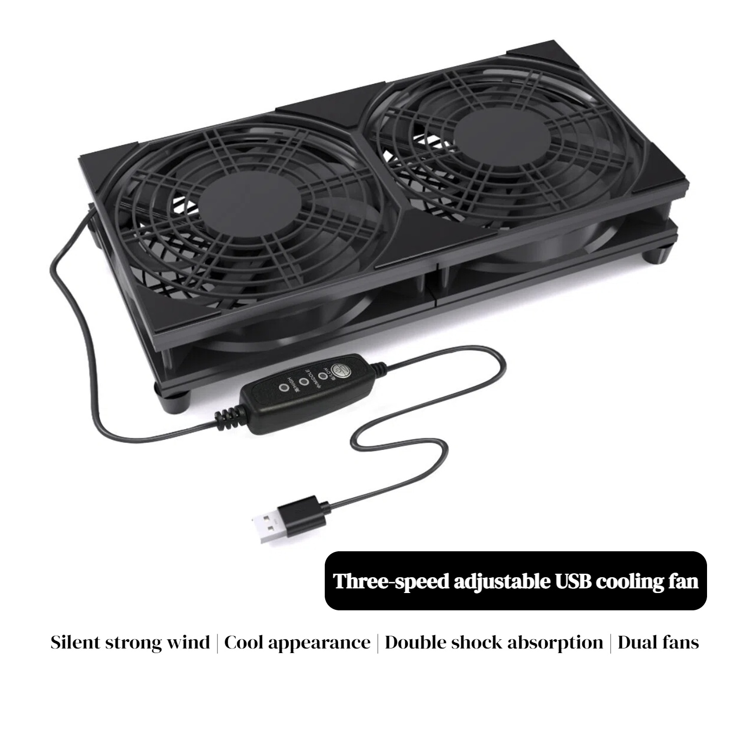 Dual USB Cooling Fan with 3-Sp - Gaming Console Pc review and price