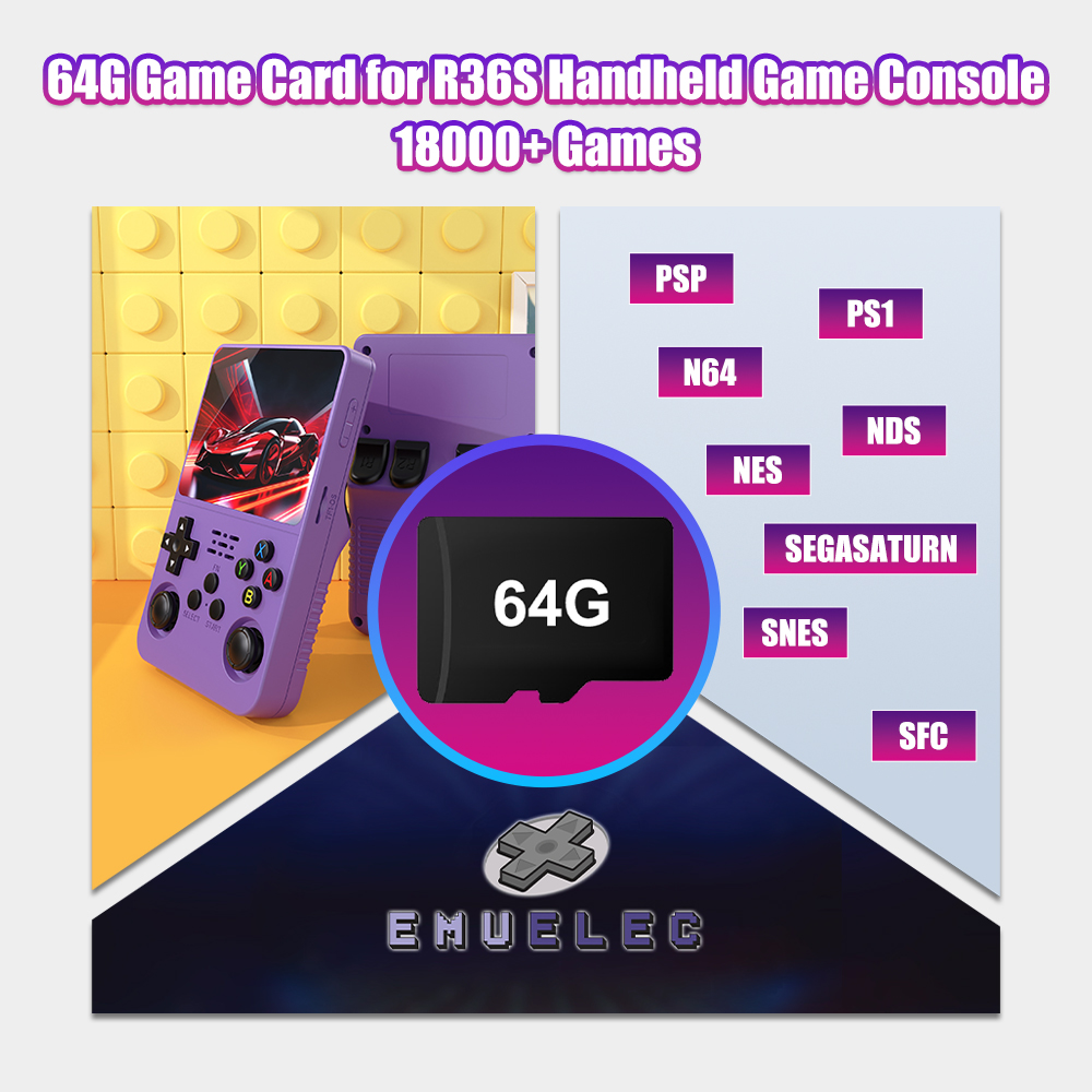 64G Game TF Card for R36S Vide - Gaming Console Handheld Retro review and price